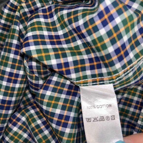 Fredrick Martin Men's XL Plaid Button-Down Dress Shirt Long Sleeve Multicolor - Picture 9 of 9